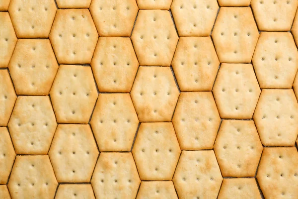 Many Delicious Crackers Background Top View — Stock Photo, Image