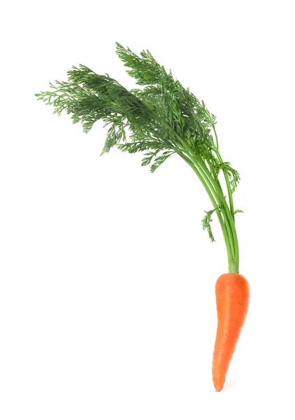 Свежая Сочная Морковь Изолированная Белом — стоковое фото