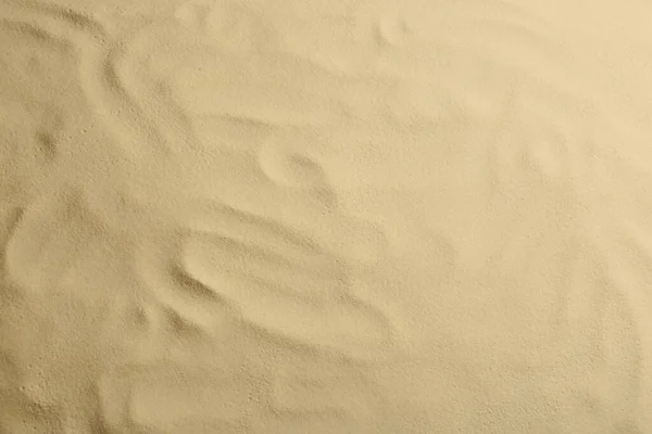 Ξηρά Άμμος Παραλίας Φόντο Κορυφαία Άποψη — Φωτογραφία Αρχείου