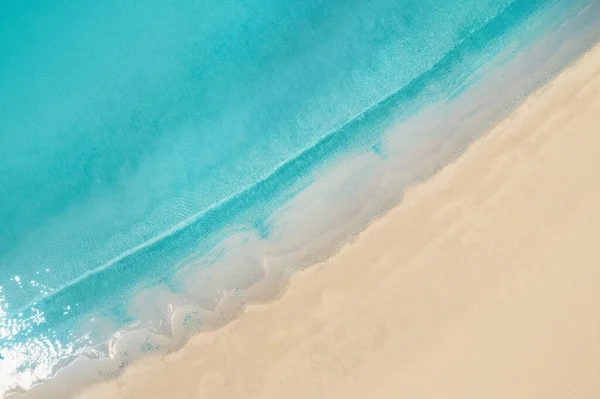 Красивий Піщаний Пляж Море Вид Зверху — стокове фото