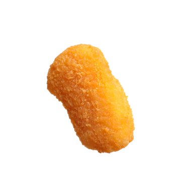 Lezzetli kızarmış tavuk nugget beyaz üzerine izole