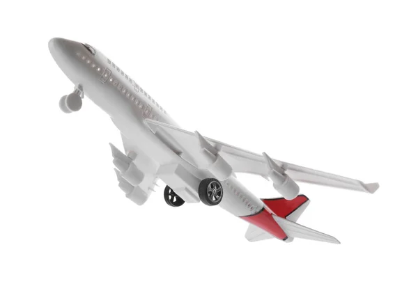 Toy Airplane Isolated White Travel Concept — Stock Photo, Image