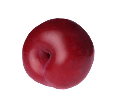 Lezzetli taze erik beyazda izole edilmiş.