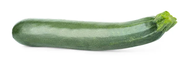 Grön Mogen Zucchini Isolerad Vit — Stockfoto