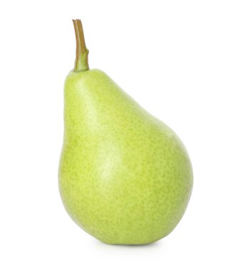 Olgun bir armut beyazda soyutlanmış.