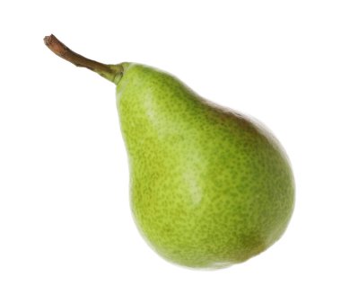 Olgun bir armut beyazda soyutlanmış.