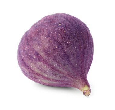 Taze olgun bir incir beyazda izole edilmiş