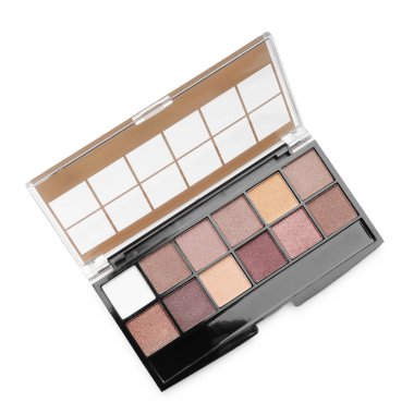 Güzel bir göz farı paleti, beyaz, üst manzara