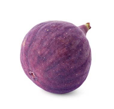 Taze olgun bir incir beyazda izole edilmiş