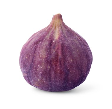 Taze olgun bir incir beyazda izole edilmiş