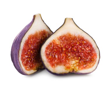 Beyaz tenli, olgun incir yarımları