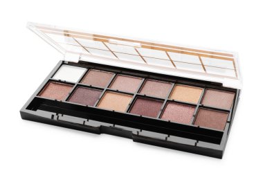 Bir güzel göz farı paleti beyaza izole edilmiş.