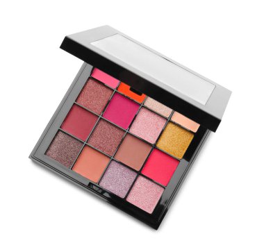 Güzel bir göz farı paleti, beyaz, üst manzara