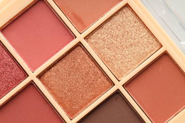 Arka plan olarak güzel göz falı paleti, üst görünüm