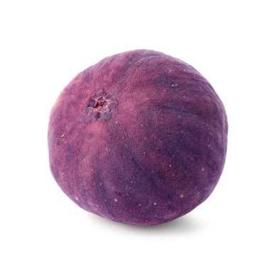 Taze olgun bir incir beyazda izole edilmiş