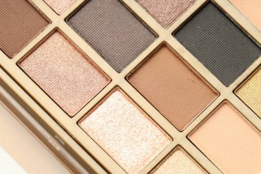 Arka plan olarak güzel göz falı paleti, üst görünüm