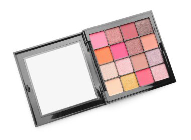 Güzel bir göz farı paleti, beyaz, üst manzara