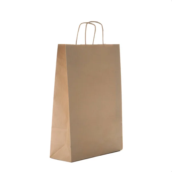 Download Mockup Of Paper Shopping Bag On White Background Merchandise Branding Stock Photo 204257714