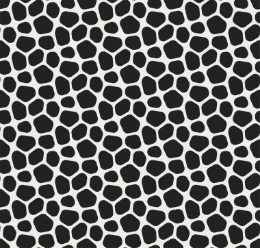 Sorunsuz vektör mozaik desen. Düzensiz hücre arka plan. Voronoi doku.