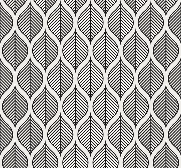 Geometrische Floral Vector Naadloze Patroon Abstract Vector Textuur Art Deco — Stockvector