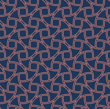 Vektör Art Deco Biçimli Kusursuz Desen. Soyut Süs Arkaplanı.