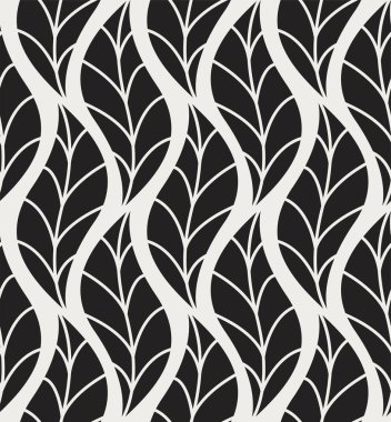 Geometrik çiçek vektör seamless modeli. Soyut vektör doku. Art Deco bırakıyor arka plan.