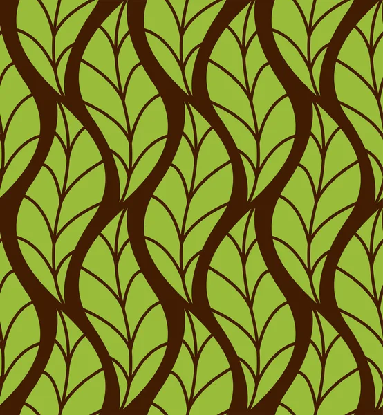 Modèle Sans Couture Vecteur Floral Vert Géométrique Texture Vectorielle Abstraite — Image vectorielle