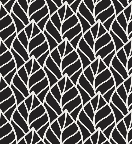 Géométrique Laisse Vectoriel Motif Sans Couture Texture Vectorielle Abstraite Feuille — Image vectorielle