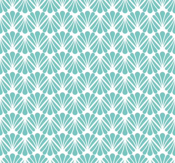 Modèle Sans Couture Style Art Déco Bleu Vectoriel Résumé Ornement — Image vectorielle