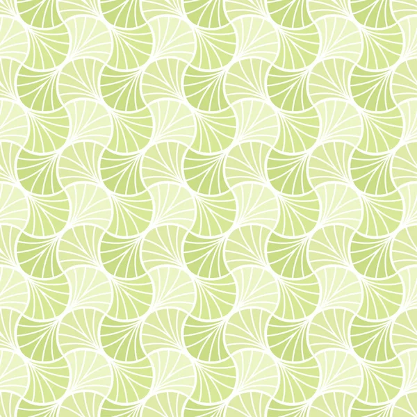 Astratto Verde Mattonelle Decorative Schema Geometrico Ginkgo Seamless Fondo Floreale — Vettoriale Stock