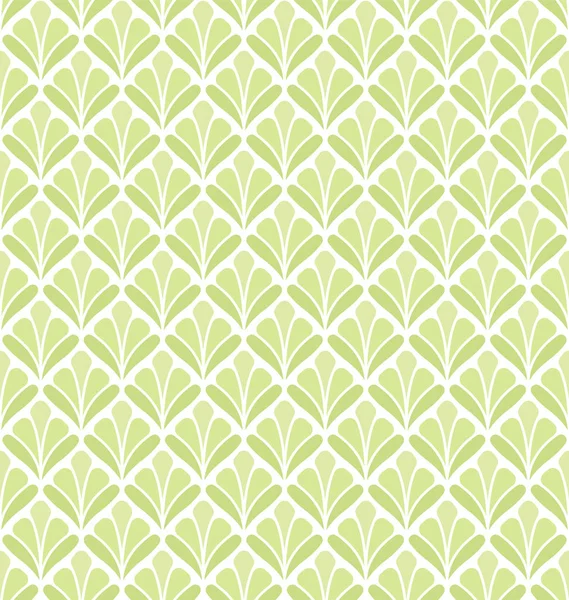 Elegante Verde Floreale Vector Seamless Pattern Illustrazione Decorativa Del Fiore — Vettoriale Stock