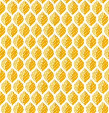 Geometrik altın vektör Dikişsiz desen bırakır. Soyut vektör doku. Yaprak arka plan.