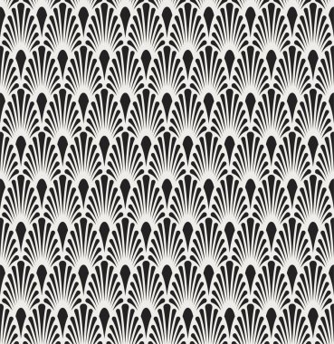 Soyut Dekoratif Karo. Geometrik Ginkgo Seamless modeli. Çiçek arka plan.