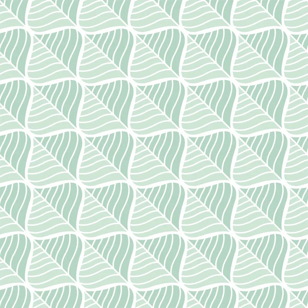 Geometrik yeşil trendy vektör Dikişsiz desen bırakır. Simetri vektör doku soyut. Yaprak arka plan.