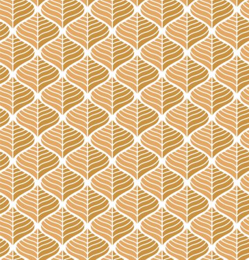 Geometrik trendy vektör Dikişsiz desen bırakır. Simetri vektör doku soyut. Yaprak arka plan.