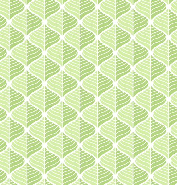 幾何学的な緑のトレンディなシームレス パターン ベクトルを葉します 対称ベクトル テクスチャを抽象化します 葉の背景 — ストックベクタ