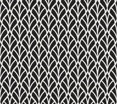 Vektör çiçek Art Nouveau Seamless modeli. Geometrik dekoratif doku bırakır. Retro şık arka plan. 