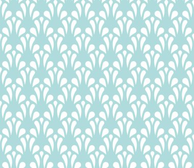 Klasik mavi Art Deco Seamless modeli. Geometrik şık doku. Soyut Retro vektör doku.