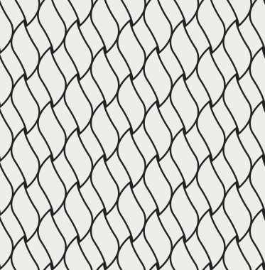 Japon siyah ve beyaz süs vektör arka plan. Art Deco Seamless modeli. Geometrik dekoratif doku.