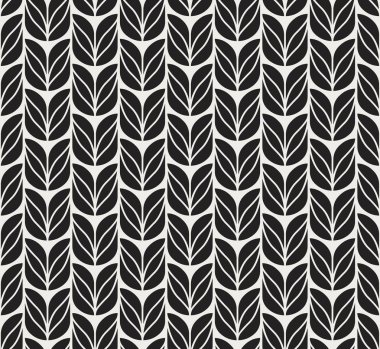 Geometrik çiçek vektör seamless modeli. Soyut vektör doku. Art Deco bırakıyor arka plan.