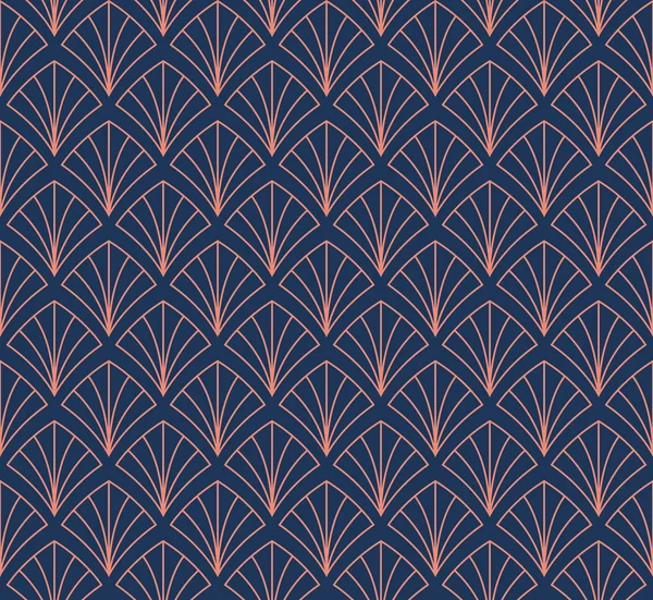 Japonês Colorido Ornamental Vetor Fundo Art Deco Padrão Sem Costura — Vetor de Stock