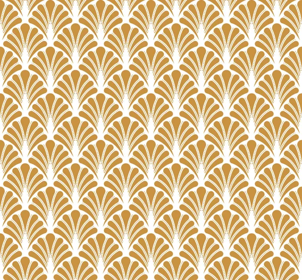 Soyut kahverengi dekoratif karo. Geometrik Ginkgo Seamless modeli. 