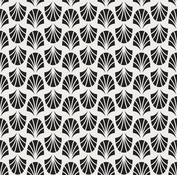 Geometrik siyah vektör Seamless modeli. Soyut sanat Deco arka plan. Klasik şık doku.