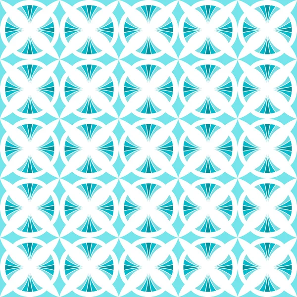 Patrón Clásico Azul Art Deco Sin Costuras Textura Geométrica Con — Vector de stock