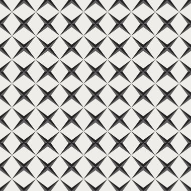 Japon siyah ve beyaz süs vektör arka plan. Art Deco Seamless modeli. Geometrik dekoratif doku.