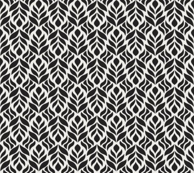 Geometrik çiçek vektör seamless modeli. Soyut vektör doku. Art Deco bırakıyor arka plan.