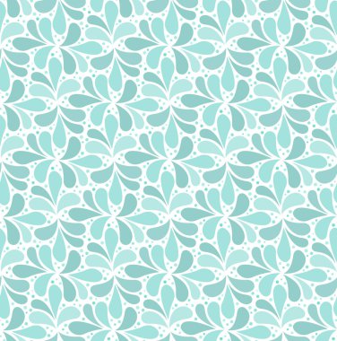 Geometrik çiçek vektör seamless modeli. Soyut vektör doku. Art Deco bırakıyor arka plan.