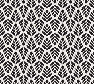 Geometrik çiçek vektör seamless modeli. Soyut vektör doku. Art Deco bırakıyor arka plan.