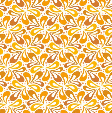 Geometrik çiçek vektör seamless modeli. Soyut vektör doku. Art Deco bırakıyor arka plan.