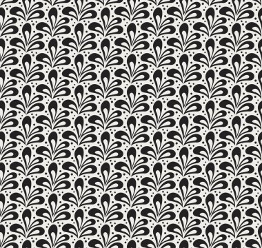 Geometrik çiçek vektör seamless modeli. Soyut vektör doku. Art Deco bırakıyor arka plan.